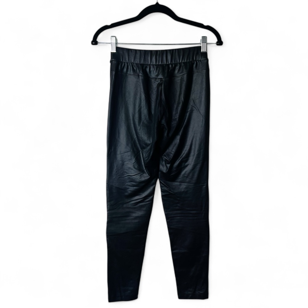 Calzedonia- Women’s Faux Leather Leggings Black Pleather - Sz. S